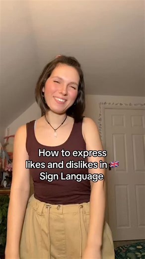 How to express likes and dislikes in 🇬🇧 Sign Language #bsl #signlanguage #britishsignlanguage #sse #sign #neurodiverse | Adeleonova