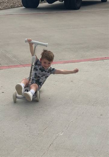 Electric Scooter Tricks by a Young Enthusiast