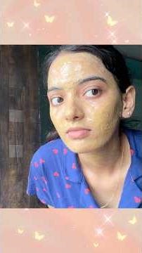 Simple Homemade Natural Face Pack 🤩❤️ | Try This Natural Face Pack🙂‍↔️ #skincare #facepack #diy