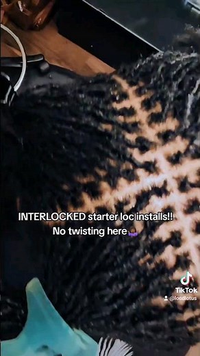 INTERLOCKED Microlock install. #microlocks #locs #locnation #sisterlocks