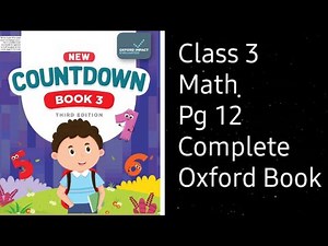 countdown book 3 third edition pg 12 unit 1 whole numbers/ class 3 math oxford