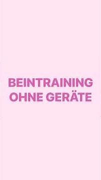 💘 Speichere dieses 2Min Beintraining Ohne Geräte! 💘