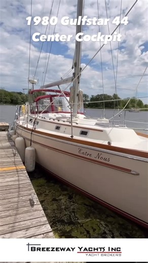 Perry Woodman Breezeway Yachts on Instagram: "NEW LISTING Set Sail in Style – 1980 Gulfstar 44 Center Cockpit $165,000 CDN Embark on your next adventure aboard this well-appointed 1980 Gulfstar 44 - a rare blend of cruising comfort, smart design, and timeless nautical charm. Designed by Vince Lazzara and built in the golden age of American boatbuilding, this center cockpit cruiser is the ideal liveaboard or long-range passage maker. With her solid fiberglass hull, roomy interior, and repowered w