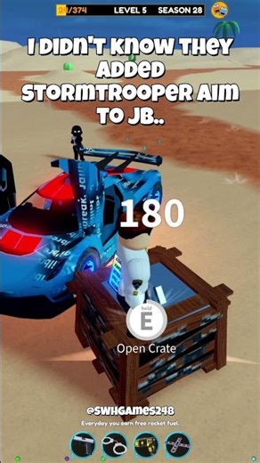 Since When Did They Add Stormtroopers to Jb?? #roblox #jailbreak #steak #mrbeast #mrbeastgaming