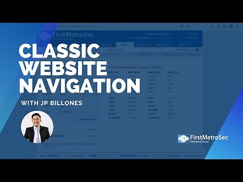 Webinar: How to Navigate the FirstMetroSec Classic Trading Platform