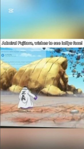 Admiral Fujitora wants to see Luffys face curiosity Edit | OnePiece