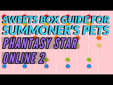 Sweets Box Guide for Summoner Pets in PHANTASY STAR ONLINE 2