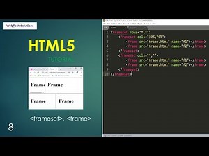 html frameset tag | html5 tutorial - 8