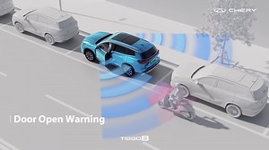Smart Safety, Thoughtful Protection With smart Door Open Warning, the TIGGO 8 watches your back—alerting you to danger, so every journey ends as safely as it began. #Chery #TIGGO8 #DOW #5Plus2Seats #SafetyFirst #CSH #CherySuperHybrid | Chery International