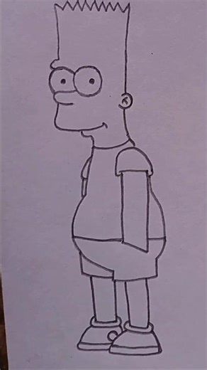 Drawing Bart Simpson | #short #drawing #bartsimpson #tutorial #art