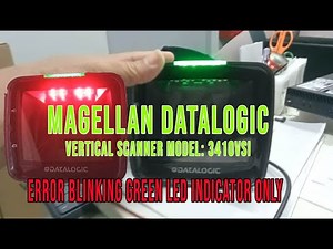 Magellan Datalogic Vertical Scanner Mdel: 3410VSi (Error Blinking Grn LED Indicator only) Solve 100%