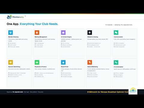 Memberocity™ Demo — The Operating System for Membership Organizations