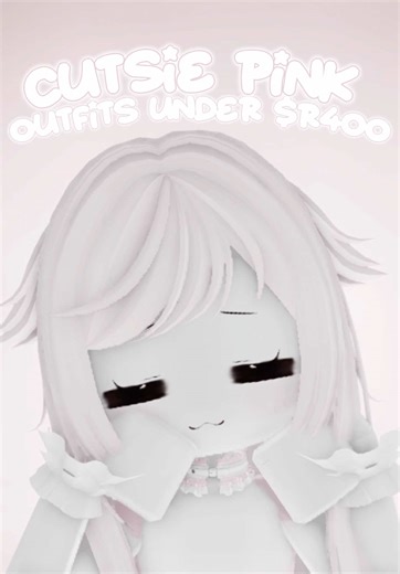 .., meow meow 🍥 cute pink and white outfits under 400 robux for u!! includes the head, not torso ^_^ . g; catalog avatar creator #roblox #robloxoutfits #robloxoutfitideas #robloxmatchingoutfits #cuterobloxoutfit