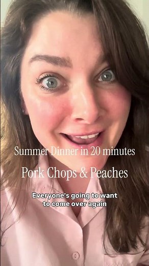 Pork Chops and Peaches