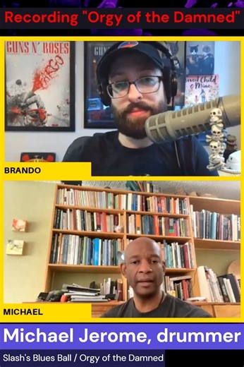 Best of 2025: Michael Jerome, drummer for Slash's Blues Ball and the "Orgy of the Damned" album, on recording songs "Stormy Monday" with Beth Hart and "Awful Dream" with Iggy Pop. | Appetite For Distortion with Brando