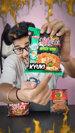 I TRIED THE HOTTEST KOREAN NOODLE #shorts #noodles