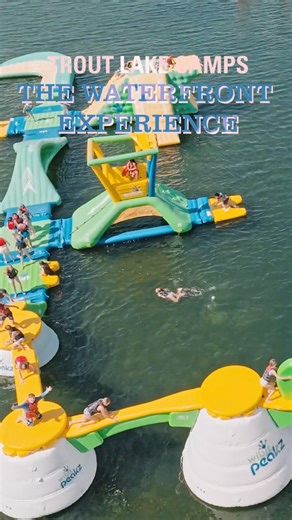 Nothing beats an afternoon at the Waterfront... Check out our new Wibit pieces, the Peakz! They’ve been a camper favorite all summer long! #WeAreTrout #SummerCamp | Trout Lake Camps
