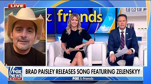6.8K views · 240 reactions | UKRAINE TRIBUTE: Country music star Brad Paisley releases new song ‘Same Here’ featuring Ukraine President Zelensky. | Fox & Friends | Facebook