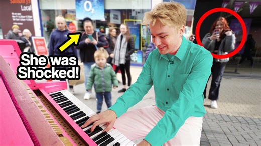 Playing Barbie Girl on piano in public