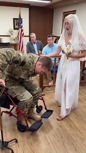 1.3M views · 14K reactions | Soldier walks for the first time on his wedding day to brides surprise! 凉 #surprise #wedding #couplegoals #fblifestyletyle | Jamie and Blake | Facebook