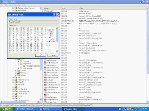 remove microsoft office registry..avi