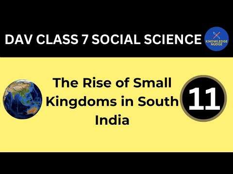 DAV Class 7 SST Chapter 10 Question Answer | Rise of Small Kingdoms in South India | Knowledge Nudge