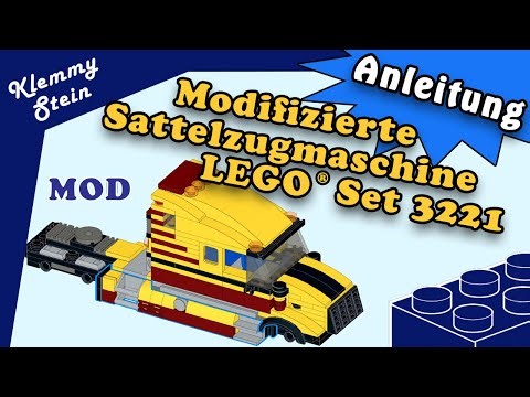 Bauanleitung: Modifizierte Sattelzugmaschine des LEGO® Sets 3221
