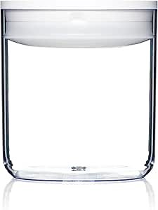 Click Clack Pantry Canister, 1.6-Quart, White Lid