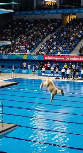 Alpine Goat Prepares to Dive from Olympic High Platform | A-Z Animals