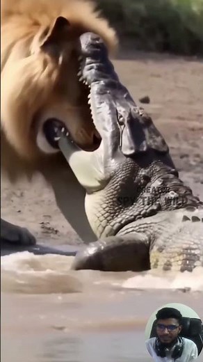 Unstoppable Lion vs Mighty Crocodile | The Fierce Riverbank Battle