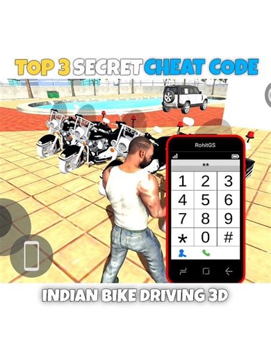 TOP 3 SECRET CHEAT CODE IN INDIAN BIKE DRIVING 3D | Indian Bike Driving 3D New Update Cheat Code