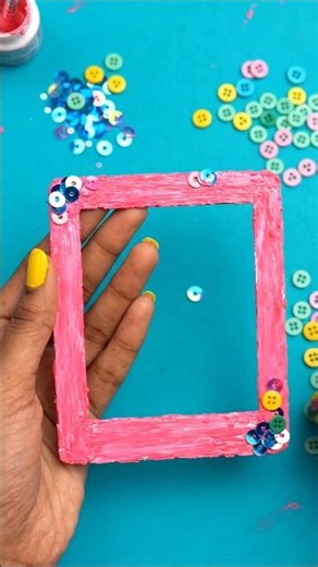 frame with ice cream sticks 🥤
