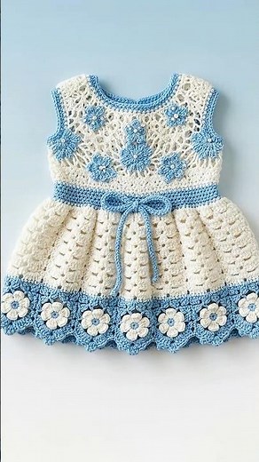 Cutest Crochet Baby Frock Ever 💕 Handmade Baby Dress in 8K UHD | Crochet Fashion Art