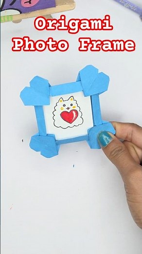 DIY Origami Heart Photo Frame | Cute Mini Paper Gift Ideas Step by Step | Paper Craft