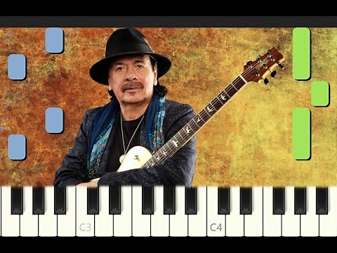 piano tutorial "SAMBA PA TI" by Carlos Santana, 1970, with free sheet music (pdf)