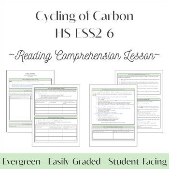 Cycling of Carbon Reading Comprehension Lesson | HS-ESS2-6 | Grades 9-12