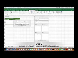 How to create a Pivot Table in Microsoft Excel.