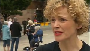 The actress Maxine Peake has been speaking at today's Peterloo Massacre commemorations in Manchester. | BBC Manchester