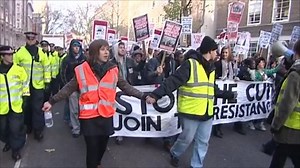 Students stage protests across UK