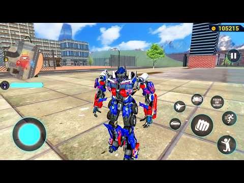Optimus Prime Multiple Transformation Jet Robot Car Game 2020 - Android Gameplay