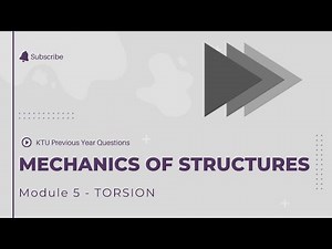 Mechanics of Solids KTU Previous Year Solution - Module 5 - TORSION May 2019