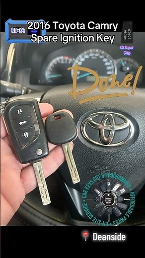 Programming a spare ignition key to a Toyota in Deanside, Victoria by Extra Car Keys. #locksmith