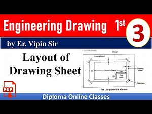 Layout of Drawing Sheet // Engineering Drawing -1st // by Er. Vipin Sir