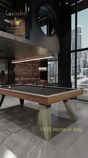 Prisma Pool Table by Cavicchi | Geometric Luxury Design Made in Italy