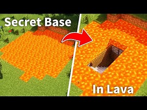 [Minecraft] How to Build a Secret Base in Lava