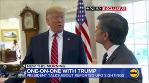 Donald Trump asked if he believes UFO sightings are real