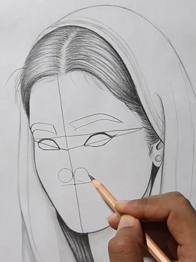 how to draw a face