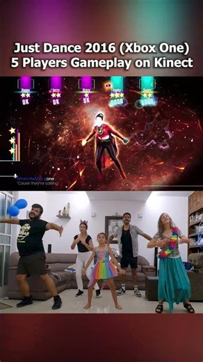Just Dance 2016 - Lights 5 Player (5 Stars) Gameplay [Xbox One Kinect]