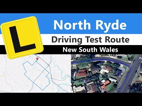 North Ryde Driving Test Route, NSW - Mock Route Tour + App