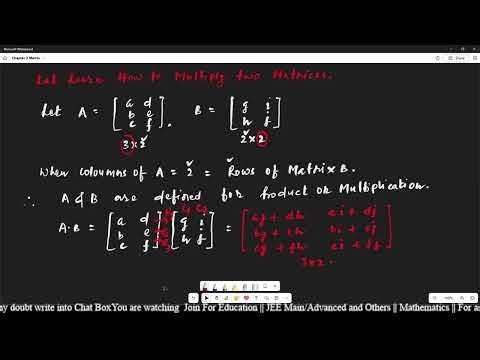 Multiplication of 2 Matrices